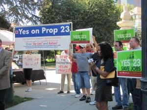 Prop 23 rally