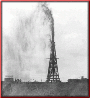 Oil gusher