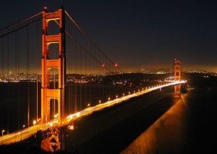 Golden Gate Bridge - night - wiki
