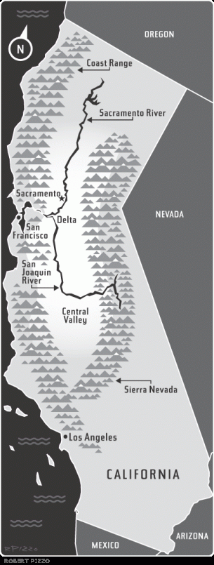 Victor Davis Hanson - map of California water