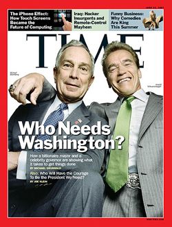 Schwarzenegger - Bloomberg - Time magazine