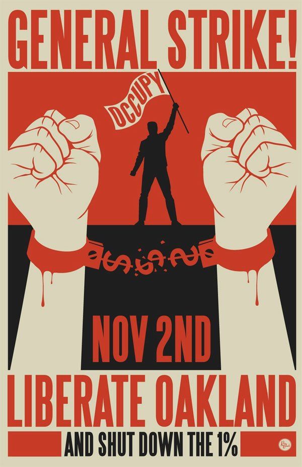 Occupy Oakland Poster, Nov. 2, 2011