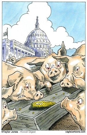 pork barrel cagle cartoon