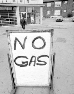 No gas sign