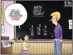 math quiz Cagle Cartoon, Oct. 22, 2012