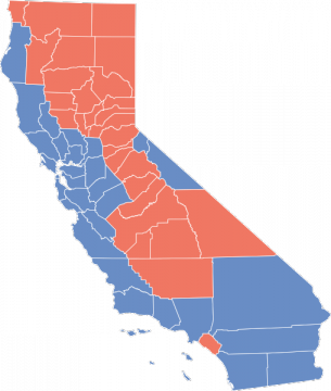 California presidential vote, 2012
