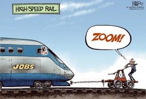 Cagle Cartoon High-Speed Rail
