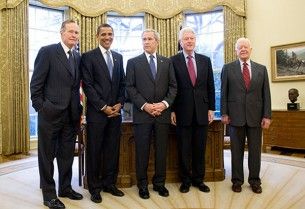 Five U.S. presidents