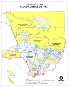 Los Angeles flood Control District map