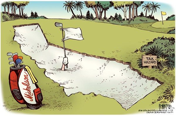 Mickelson's taxes, Cagle, Jan. 28, 2013