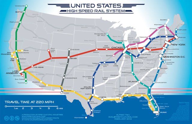 US high speed rail system
