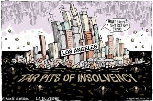 Los Angeles insolvency, Cagle, april 7, 2013