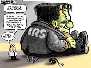 IRS Frankenstein,Cagle, May 23, 2013