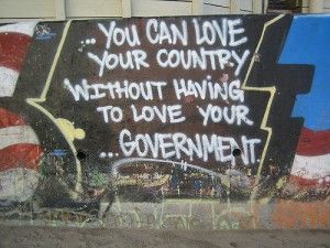 anti government graffiti