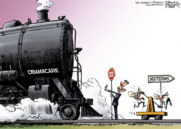 Obamacare delay, cagle, Beeler, July 8, 2013