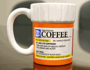 Prescription coffee cup